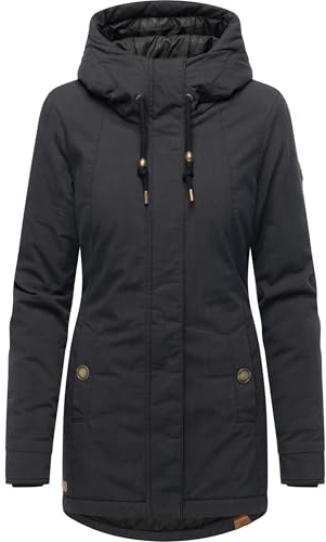 Ragwear Damen Winterparka warme Winterjacke mit Kapuze Monadena Parka YOUMODO XS-5XL