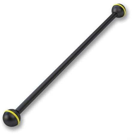 Yuanpgky Poteau lumineux sous-marin pour la plongée, support de lampe de poche en alliage d'aluminium avec double tête sphérique, diamètre de la boule de 25 mm, compatible avec appareil photo et