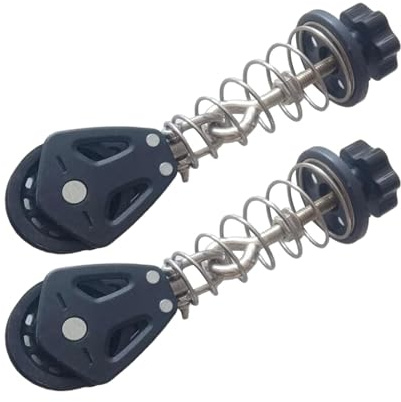Zani Puff Pilates Reformer Pulley Spring Rope Clamp Hardware (2Pcs) - 19cm (7.5 inch) Replacement Part for Core Bed Exercise Equipment