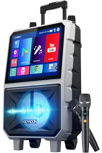Geardon 15.6 Full HD Touch Screen Karaoke Machine for Adults
