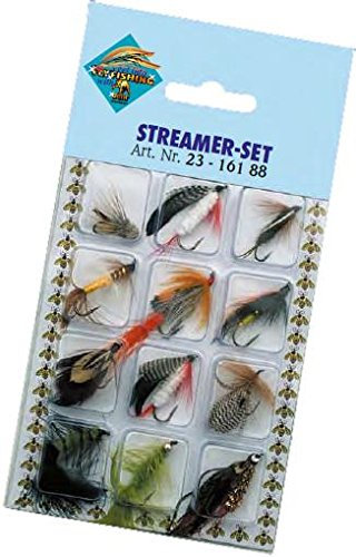 Streamer Angelset 12 Forellenstreamer Forellen Fliegen Angel Set Raubfisch Köder Hechtstreamer Forellenköder Kunstköder