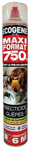 Ecogene, spray per vespe e calabroni a lunga portata, 750 ml