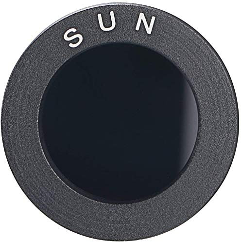 POFET Astronomisches Teleskop-Zubehör, 2,5 cm, schwarze Sonnenfilter, Vollaluminium-Standardgewinde für Astro-Optik-Okular