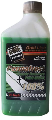 1 kg. di Roil PERMAFROST ANTIGELO Puro al 100% di Colore Verde, specificamente formulato per i Motori Volkswagen, Mercedes, BMW ed Opel. da diluire con Acqua Prima dell'uso