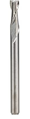 Trapano Bit Fresa piatta a 2 flauti 10 pezzi 3.175 punta del router di CNC a spirale per incisione fresa in metallo duro,3.175xD3.175x22