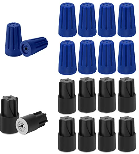20pcs Waterproof Wire Nut Connectors, Twist Nuts Caps Wire Connection Electrical Wire Connectors Wire Caps Compatible with 22AWG-12AWG for Outdoor Lights Irrigation Valves