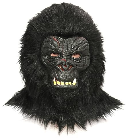 ZDOVLZZPON King of Halloween Jungle: Full Head Gorilla Mask for Wild Fun!