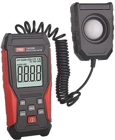 Milageto Lux-Messgerät, Lichtmessgerät, digitales Messgerät, Hand-Lux-Messgerät, zum Pflanzen, Split 200000LUX