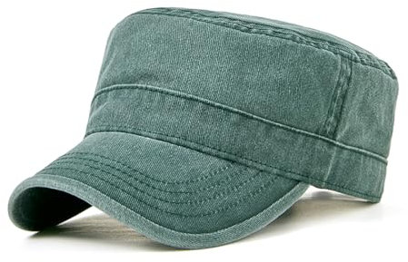 YAMEE Militär Cap Unisex - Klassische Vintage Army Basecap für Herren und Damen - Verstellbare Denim Baumwolle Sonnenschutz Mütze
