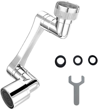 RDNKVB Robinet d'extension pivotant à 1080 ° régulateur de pulvérisation Multifonctionnel Tige d'extension de Robinet pivotant Adaptateur de Robinet