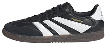 adidas Unisex - Vuxen PREDATOR FREESTYLE Indoor Football Shoes, Core Black/Cloud White/Gold Metallic, 46 EU