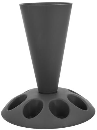 UTHCLO Piping Bag Stand Holder Slots Pastry Bag Organizer Baking Accessory Stand Grey Detachable Nozzle Storage for Cookie Decorating Supplies and Cake Decorating