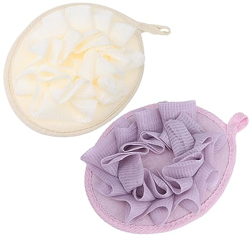 Ipetboom 4pezzi Spugne Esfolianti Per Doccia Per Esfoliazione Della Colori e Morbide e Schiumose