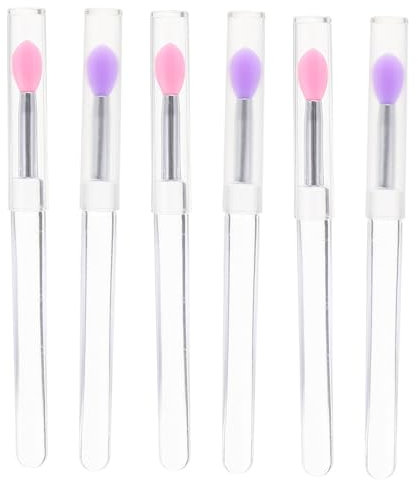 LIFKOME 6stücke Teiliges Lippenpinsel Für Make-up Wiederverwendbare Augen Und Lippenapplikatoren Mit Deckel Für Kosmetikliebhaber Und Anfänger