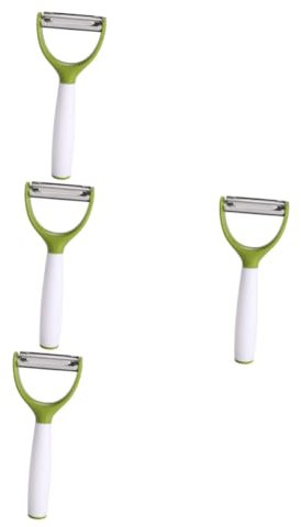 GLEAVI 4 Piezas Pelador de Verduras Inoxidable con Rallador Herramienta de Cocina Pelar Patatas y Zanahorias y Verduras