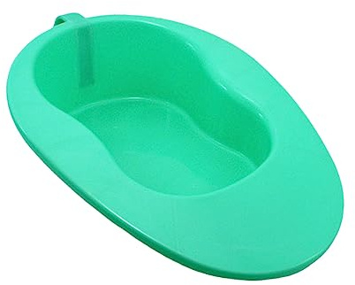 Beavorty Orina De Bacinilla Asa Para Pacientes Encamados y Mujeres Embarazadas Urinario De Enfermería Bacinilla Horizontal Para Uso Cama o Silla De Ruedas