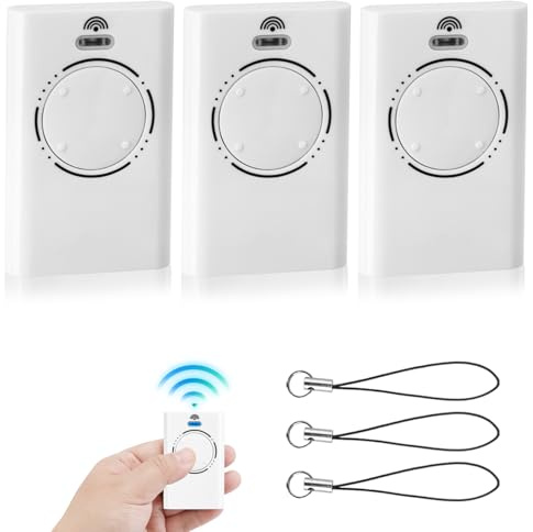 3Pièces 4 Canaux Telecommande Portail 868MHz de Émetteur de Garage Bip Universelle Telecommande Porte Compatible avec XT2 868 SLH LR/XT4 868 SLH LR/XT4 868 SLH/XT2 868 SLH（Blanc）