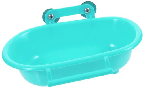 LIOOBO Vogelbadewanne aus Robustem PP Multifunktional als Dusch Sandbad für Papageien und Wellensittiche Sichere Hängende Badewanne mit Glatten Kanten Praktisch für Vogelkäfige und