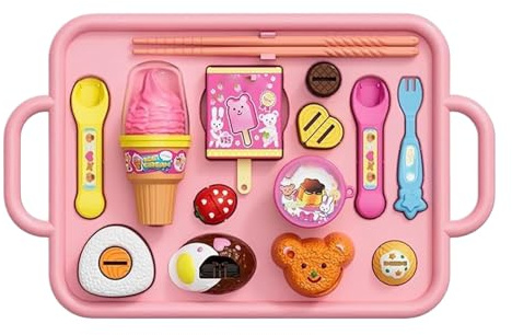 Spiellebensmittel-Set – 27,4 X 17 cm Spielküchen-Lebensmittelspielzeug | Lebensmittel-Spielzeug | Kochutensilien-Set Für Kinder | Für jungens Mädchen, Vorschulkinder, Kindergarten, Kindertagesstä