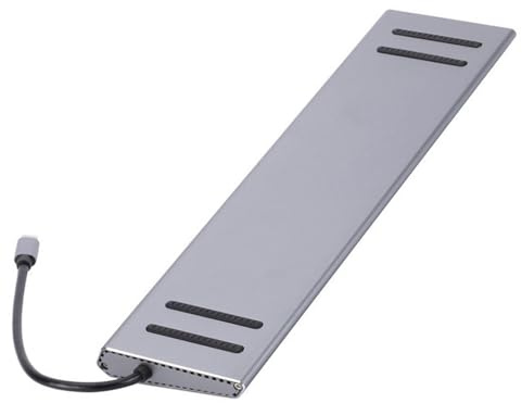 Estación de acoplamiento para portátil, estación de acoplamiento USB C | Hub USB adaptador multipuerto dock para portátil - Dock para computadora Splitter de alta velocidad, adaptador C Hub de