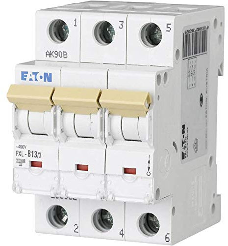 Eaton PXL, S200 MCB Leitungsschutzschalter Typ C, 3-polig 13A 400V, Abschaltvermögen 10 kA xPole DIN-Schienen-Montage