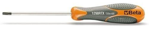Beta 1298RTX 40 - Chiavi maschio con impugnatura, per viti con impronta tamper resistant Torx cromate, punte nere