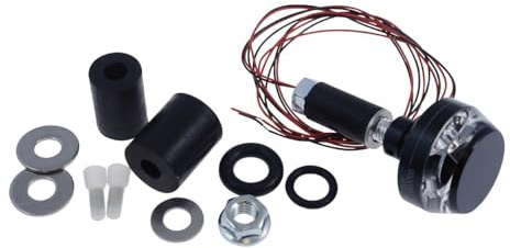 Blinker LED MOTOGADGET m-BLAZE Disc links schwarz eloxiert 1 Stück Motorrad | LED-Lenkerendenblinker mit 12 V, Ø 35 mm, Länge ca. 68 mm, für 22 mm/1 Zoll Lenker, Innen-Ø 14-21 mm, Glas transparent, rund