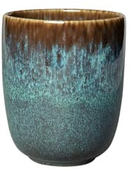 Villeroy & Boch like. by Lave Glace Kaffeebecher 350 ml Blau, Spülmaschinenfest, Mikrowellensicher, Kaffeetasse, Große Tasse, Steingut Tasse, Geschirr, Steingut