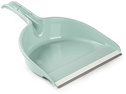 CABLEPELADO Recogedor de Mano plástico con Goma | Resistente y Duradero | Limpieza hogar | Herramienta de Limpieza | Apto para Limpieza de Polvo, Basura, Ceniza u Hojas | 26 cm Ancho recogedor | Verde