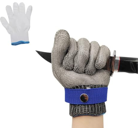 ACMEDE ACMDE Gants Anti Coupure Gants de Travail Protection Haute Performance Niveau 5 Gant Cuisine Anti Coupure pour Cuisine Boucher Travail Découpe de Viande, Mandoline, D'huîtres et Sculpture