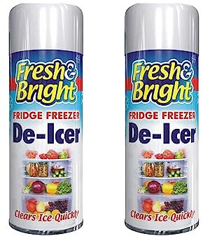 PNJB Quick Ice Remover, Anti-Bacterial Fridge Freezer De-Icer Spray, Fresh Fridge Cleaner, Kitchen Appliance, Odor Eliminator, Easy to Use, 200ml, (2 Pcs)