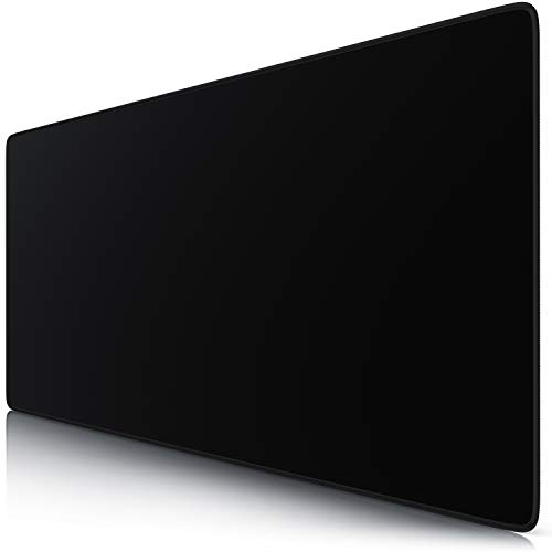 TITANWOLF - XXL Mouse Mat - Mouse Pad 900 x 400 x 3mm –Speed Gaming Mouse Pad - Extra Large MousePad - Table Mat Large Size - Improved Precision and Speed – Design All Black