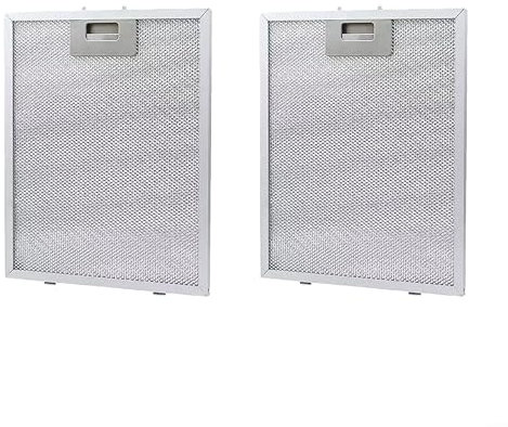 Filtro de campana extractora, filtro de repuesto de grasa aluminizada para campana extractora, filtro de ventilación de malla de metal, 230 x 260 x 9 mm (2 unidades)