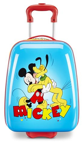 American Tourister Disney Mickey Mouse Kids Carry-On Luggage, Hardside With Single Spinner Wheels