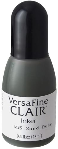 Tsukineko VersaFine Clair Refill Nachfülltinte - 15 ml - Beige, Sand Dune - Zubehör Reinker für VersaFine Clair Stempelkissen