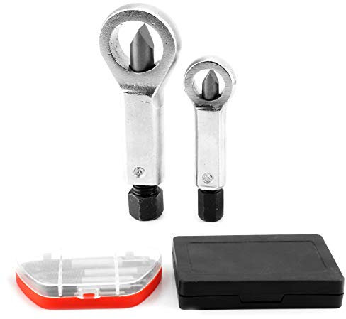 12-teiliges Mutternsprenger-Set, Verrosteter, Beschädigter Bolzen, Schraubenausdreher, Entferner-Werkzeug für Heimwerker, Mechaniker, Tragbare Box