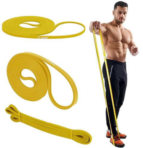 Hulser Widerstandsband - 104/208 cm - Fitnessband für Pull Up - Klimmzugband - Resistance Band für Krafttraining, Pilates, Yoga, Flexibilität