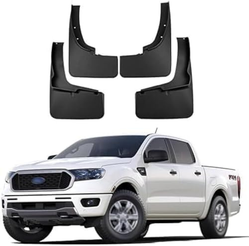 Auto Schmutzfänger für Ford Ranger 2019-2023, Schmutzfänger Auto Spritzlappen Vorne Hinten Klappen zubehör