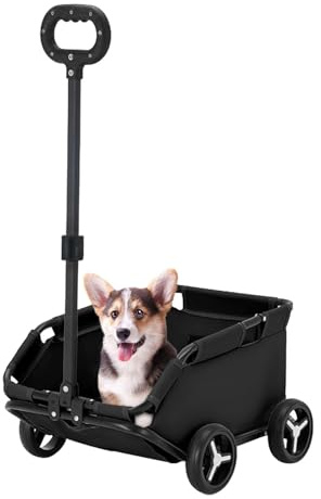 Katze Hundewagen Hundebuggy Pet Hunde Stroller Anhänge HaustiereBuggy Pet Stroller Hundetrolley Faltbarer Trägerwagenwagen Pet Travel Kinderwagen Hund Katze Hundewagen Für Kleine Hunde Und Katzen