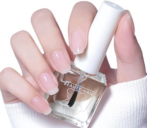 Clear 2 in 1 Water-Based Top Coat, Base Coat & Nail Protector - Quick Dry Long Lasting Clear Nail Polish