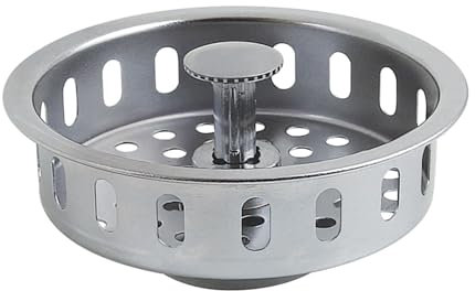 Kingston Brass KBP2001 Made to Match Kitchen Sink Basket Strainer, 3-3/8'' (L) x 3-3/8'' (W) x 2'' (H), Polished Chrome