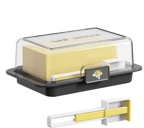 Unbreakable Butter Dish, Countertop Butter Keeper, Multifunctional Butter Tray, Easy Scoop Butters Dish with Versatile and Multifunctional for Butters and Cheese Storage (1 Piece)