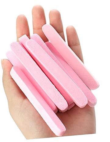 SKISUNO 12 Stück-pack Make Up Schwämme Gesichtsreinigungsschwamm Puderquaste Rosa Peelingschwamm für Sanfte Gesichtsreinigung Unterwegs