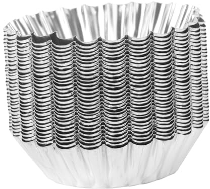Wakauto 30pcs Nonstick Tinplate Egg Tart Moulds for Baking Cupcakes Tartlets Muffins Pies Custard Cakes with Easy Release Metal Baking Cups
