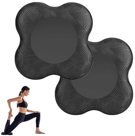 Set de 2 Almohadillas Rodilleras Yoga 18x18 cm,Mini Esterilla Yoga Antideslizante,para Protección de Rodillas Codos Tobillos y Muñecas,Accesorios Fitness para Yoga Pilates Estiramientos y Viaje