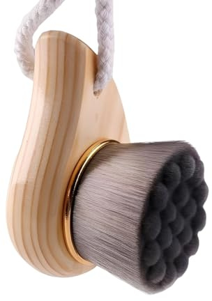 YOFDAL Dry Brushing Materiale in Fibra, Spazzola Viso,Esfoliazione Delicata, Pelle Radiosa,Può Essere Appesa e si Adatta alla Mano per una Maggiore Durata,Per Pelle Sensibile