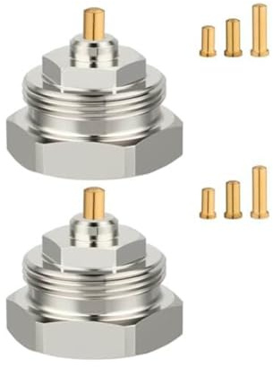 NEIQIUWING 2 Stück Adapter zur Umrüstung von Thermostatventilen mit Gewinde M30×1,0 auf M30×1,5