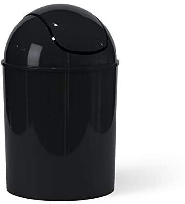 Umbra Mini Recycled Polypropylene Waste Can, Black
