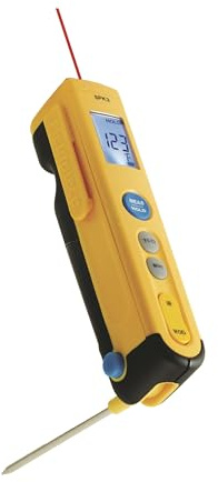 Fieldpiece SPK3 Folding ROD Dual Temperature Thermometer with 8:1 Infrared Gun