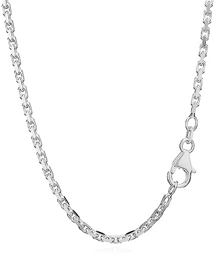 NKlaus Ankerkette für Damen 925 Silber, Silber, 1,8mm 55cm Breite, 1 Stück